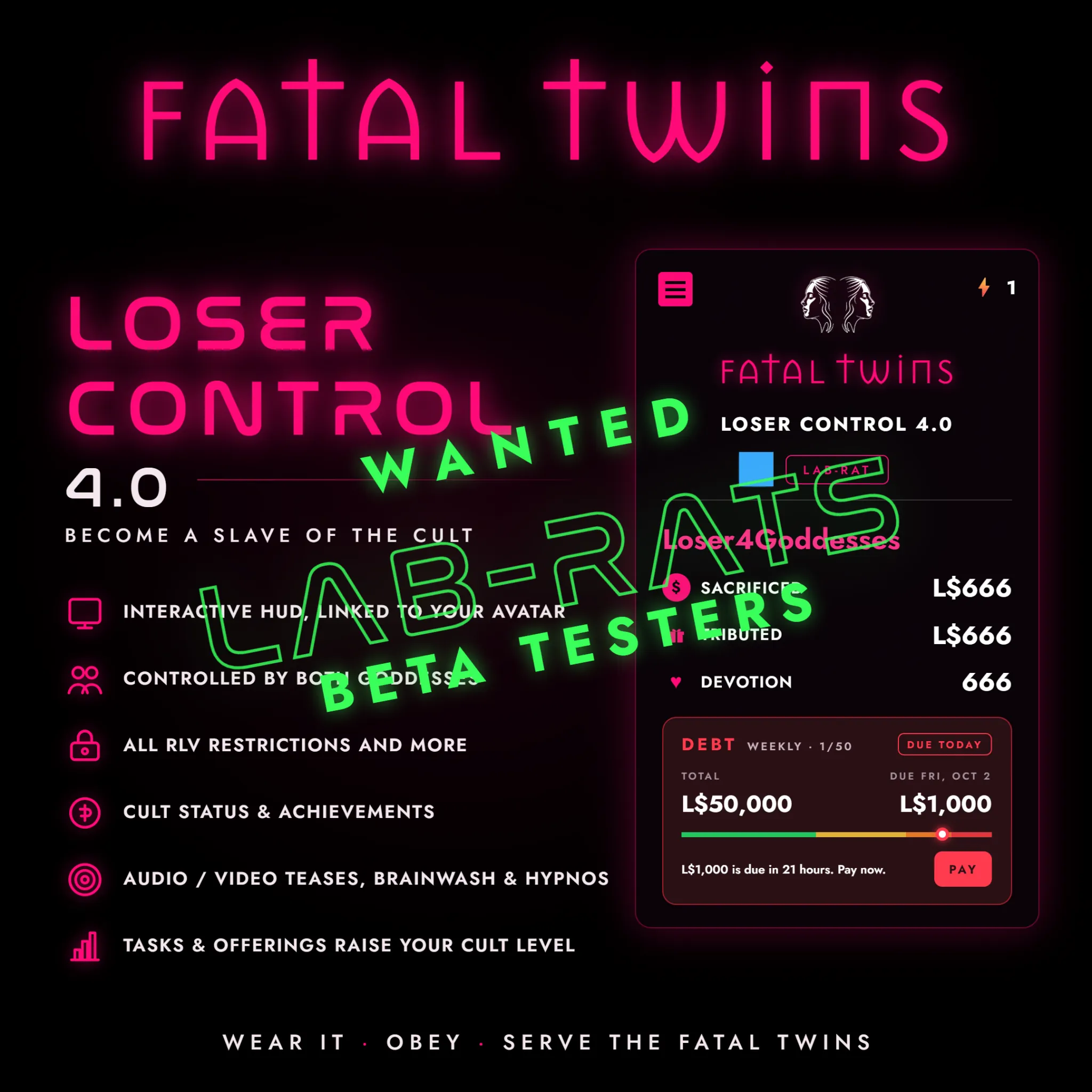 Loser Control Affiche Lab Rats selection